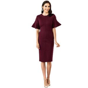 RACHEL PARCELL Monaco Dress in Wine
